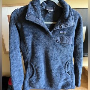 Patagonia Retool Fleece Pullover, Navy, Medium